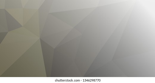 Horizontal mosaic banner. Design element for websites and books headers. Low polygonal texture.