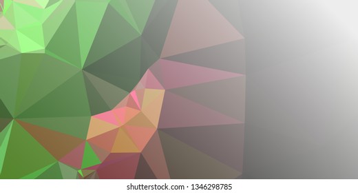 Horizontal mosaic banner. Design element for websites and books headers. Low polygonal texture.