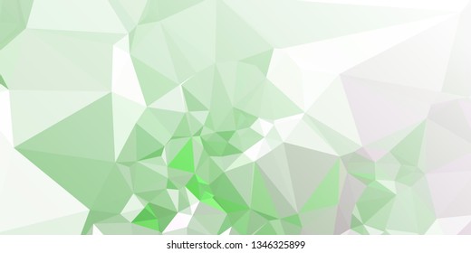 Horizontal mosaic banner. Design element for websites and books headers. Low polygonal texture.