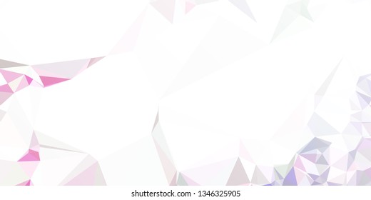 Horizontal mosaic banner. Design element for websites and books headers. Low polygonal texture.