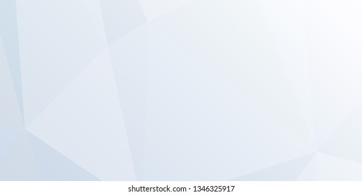 Horizontal mosaic banner. Design element for websites and books headers. Low polygonal texture.