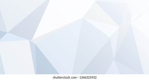 Horizontal mosaic banner. Design element for websites and books headers. Low polygonal texture.