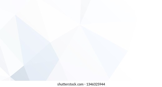 Horizontal mosaic banner. Design element for websites and books headers. Low polygonal texture.