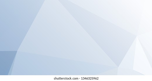 Horizontal mosaic banner. Design element for websites and books headers. Low polygonal texture.