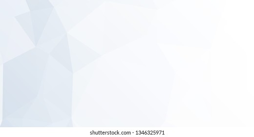 Horizontal mosaic banner. Design element for websites and books headers. Low polygonal texture.