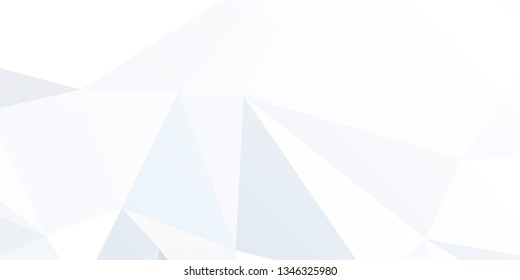 Horizontal mosaic banner. Design element for websites and books headers. Low polygonal texture.