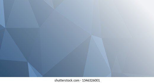 Horizontal mosaic banner. Design element for websites and books headers. Low polygonal texture.