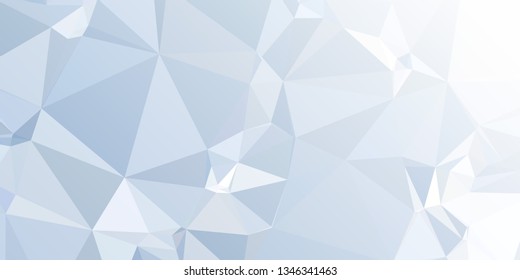 Horizontal mosaic banner. Design element for websites and books headers. Low polygonal texture.
