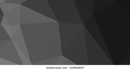 Horizontal mosaic banner. Design element for websites and books headers. Low polygonal texture.