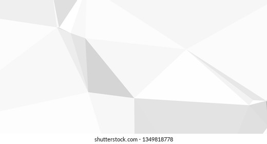 Horizontal mosaic banner. Design element for websites and books headers. Low polygonal texture.