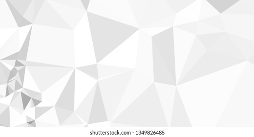 Horizontal mosaic banner. Design element for websites and books headers. Low polygonal texture.