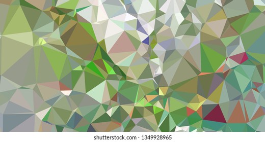 Horizontal mosaic banner. Design element for websites and books headers. Low polygonal texture.