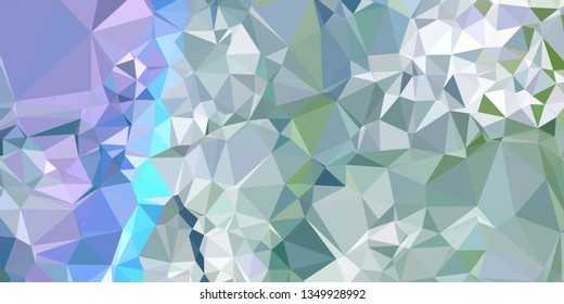 Horizontal mosaic banner. Design element for websites and books headers. Low polygonal texture.