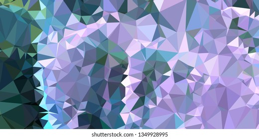 Horizontal mosaic banner. Design element for websites and books headers. Low polygonal texture.