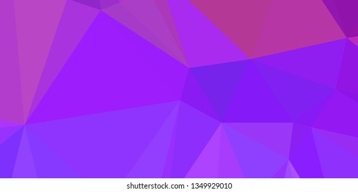 Horizontal mosaic banner. Design element for websites and books headers. Low polygonal texture.