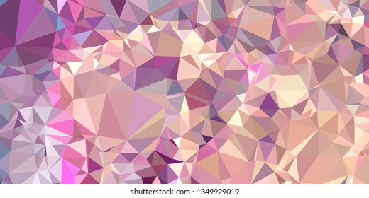 Horizontal mosaic banner. Design element for websites and books headers. Low polygonal texture.