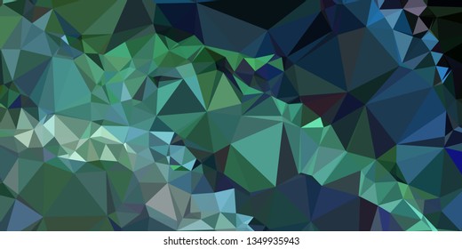 Horizontal mosaic banner. Design element for websites and books headers. Low polygonal texture. 