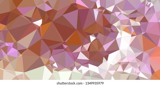 Horizontal mosaic banner. Design element for websites and books headers. Low polygonal texture. 