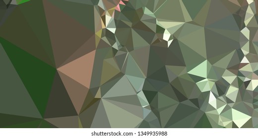 Horizontal mosaic banner. Design element for websites and books headers. Low polygonal texture. 
