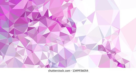 Horizontal mosaic banner. Design element for websites and books headers. Low polygonal texture. 