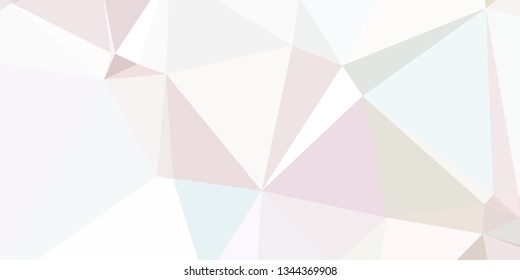 Horizontal mosaic banner. Low polygonal texture.