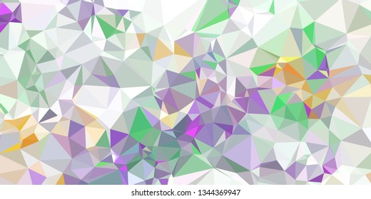 Horizontal mosaic banner. Low polygonal texture.