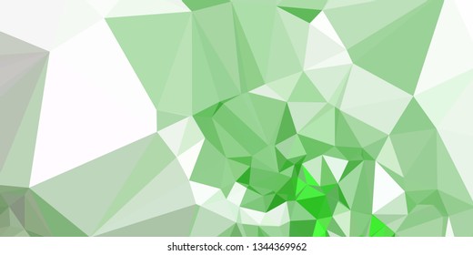 Horizontal mosaic banner. Low polygonal texture.