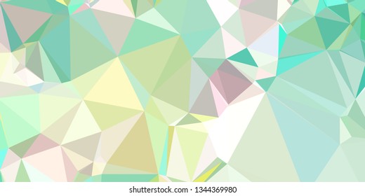 Horizontal mosaic banner. Low polygonal texture.