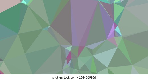 Horizontal mosaic banner. Low polygonal texture.