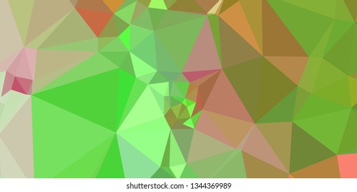 Horizontal mosaic banner. Low polygonal texture.