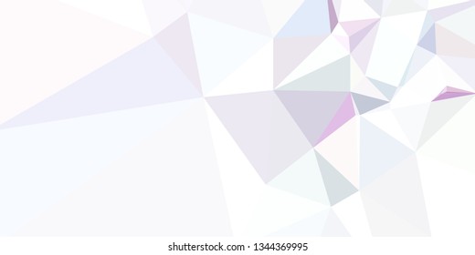 Horizontal mosaic banner. Low polygonal texture.