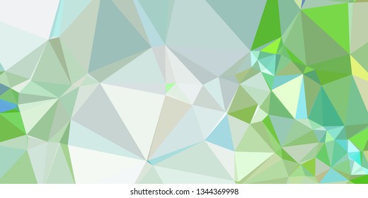Horizontal mosaic banner. Low polygonal texture.