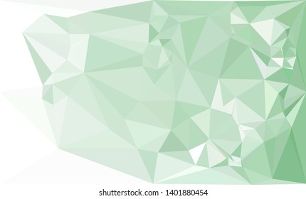 Horizontal mosaic banner. Low polygonal texture