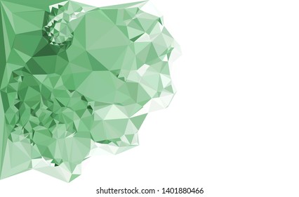 Horizontal mosaic banner. Low polygonal texture
