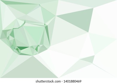 Horizontal mosaic banner. Low polygonal texture