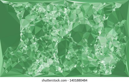 Horizontal mosaic banner. Low polygonal texture