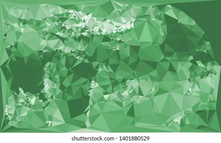 Horizontal mosaic banner. Low polygonal texture