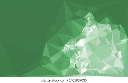 Horizontal mosaic banner. Low polygonal texture