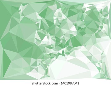 Horizontal mosaic banner. Low polygonal texture