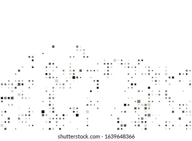 Horizontal Mosaic pattern with small and large squares. with abstract illustration  rectangles. Design elements for web banners, posters, cards. vector illustration.