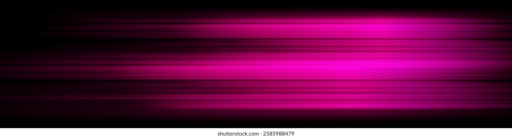 Horizontal motion blur with warm purple hues on a dark background. The glowing streaks sense of speed, energy, and futuristic motion