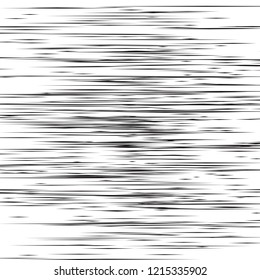 Líneas horizontales de movimiento para libros de historietas. Fondo vectorial negro y blanco