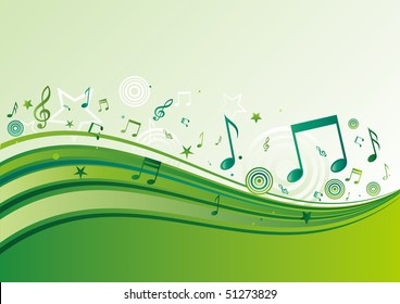 horizontal music banners