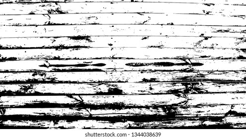 Horizontal narrow planks. Abstract background, old wooden wall. Wood vector texture. Overlay illustration over any design to create grungy vintage rustic effect and depth.