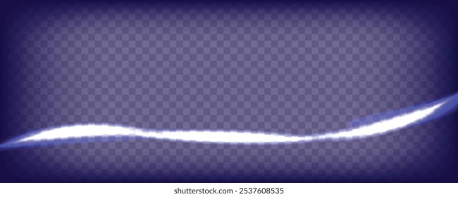 Horizontal luz de neón. Rayos láser, líneas de luz.
