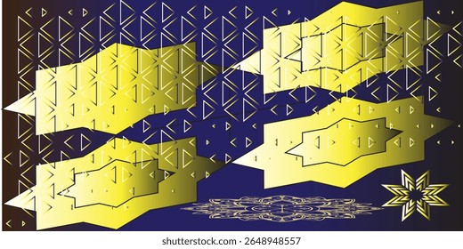 Horizontal night road in the form of a panorama with neon lights. Car motion trails. Speed line motion vector background.	