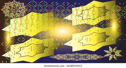 Horizontal night road in the form of a panorama with neon lights. Car motion trails. Speed line motion vector background.	