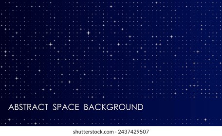 Horizontal night star abstract background with space universe, cover, site presentation in HD format. UI template layout for web design of internet products. Vector banner