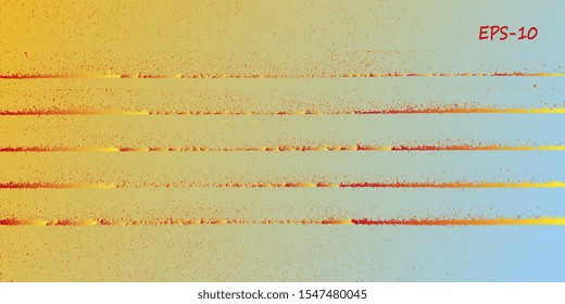 Horizontal noisy stripes. Vector abstract background. EPS-10. Background for cover. Vector graphics. Creative vector background for banner and flyer. Design background. Designer decorative cover