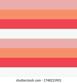 Horizontal Ombre Orange Stripes, Seamless Vector Repeating Pattern, Background, Surface pattern design, great for fabric, wrapping paper, decoration and many others